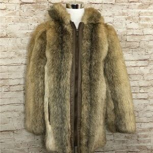 Beekman Place Faux Fur Coat with Hood